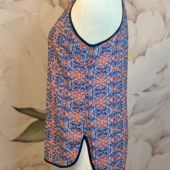 Skies Are Blue Women's Halter Top in Blue and Orange Size Small - Picture 7 of 11